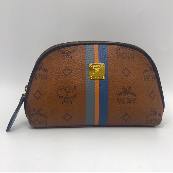 MCM Bags Authentic Mcm Brown Makeup Case Poshmark
